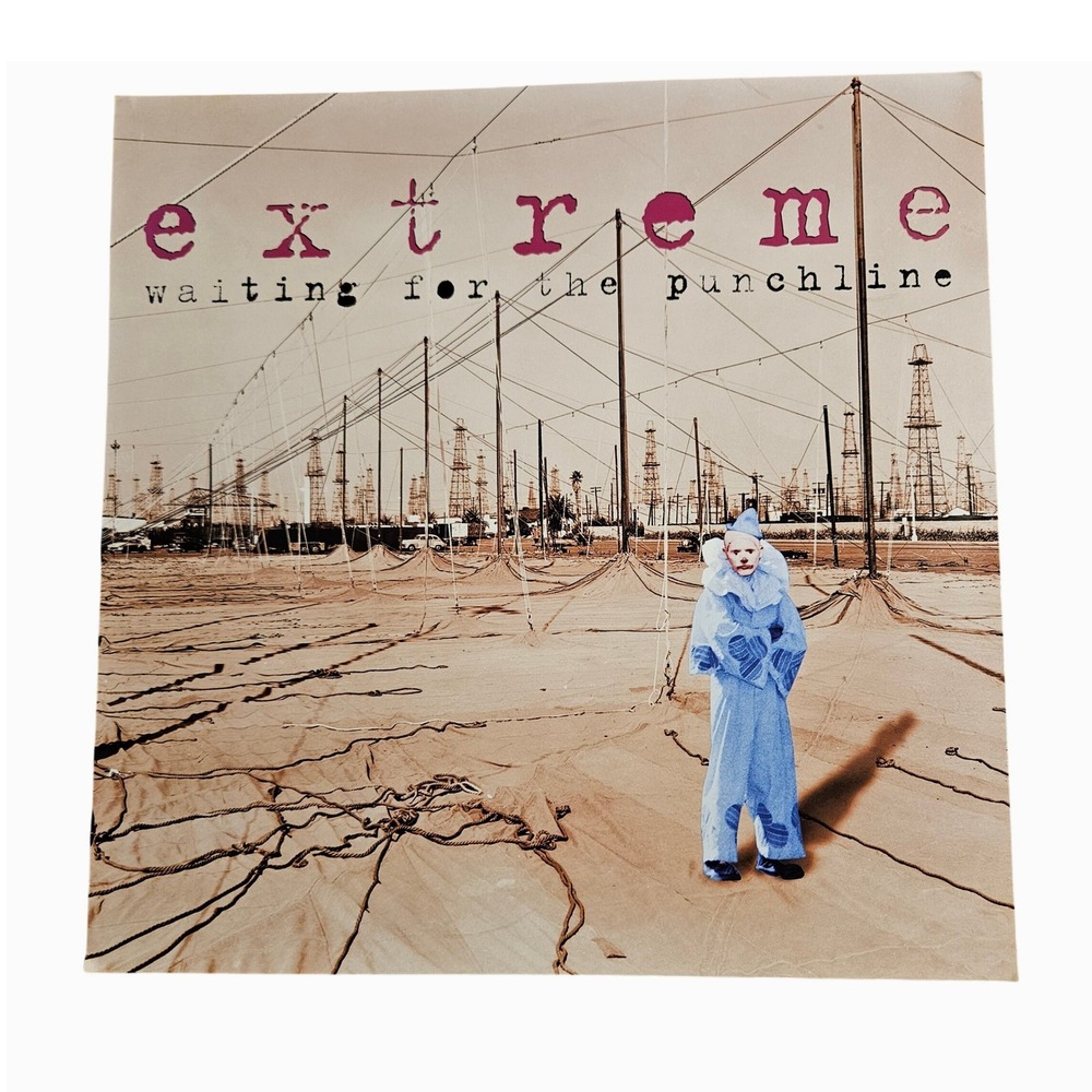 Extreme Waiting for the Punchline 12x12 Double Sided Flat Promo Poster 1994 A&M‎